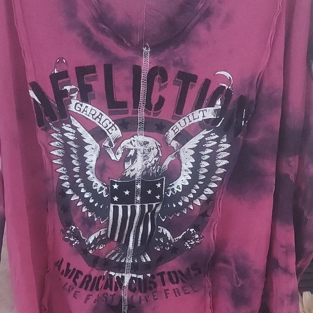 COPY - Affliction Purple Graphic shirt